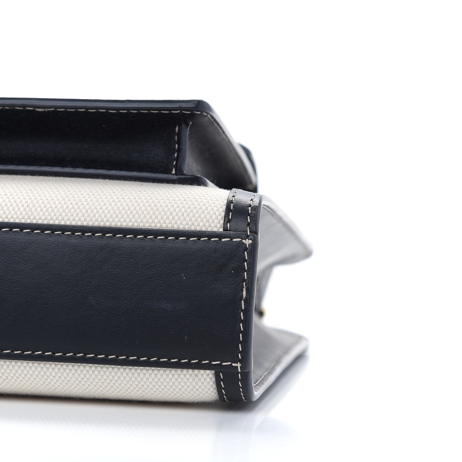 Burberry Canvas Smooth Calfskin Two Tone Mini Pocket Bag Black 10 of 16