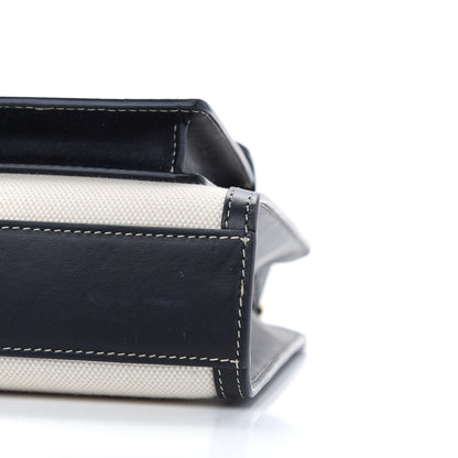 Burberry Canvas Smooth Calfskin Two Tone Mini Pocket Bag Black 10 of 16