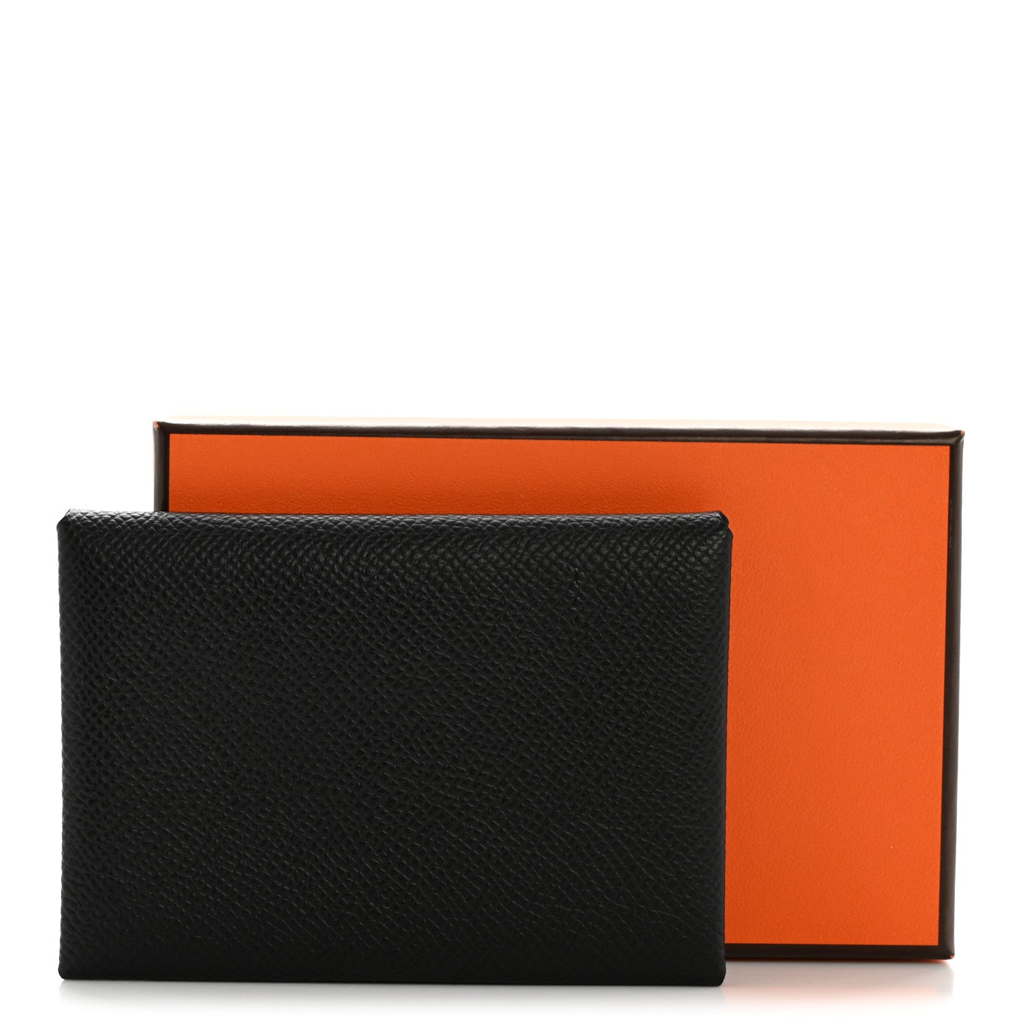 Hermes Epsom Calvi Duo Card Case Black 8 of 8