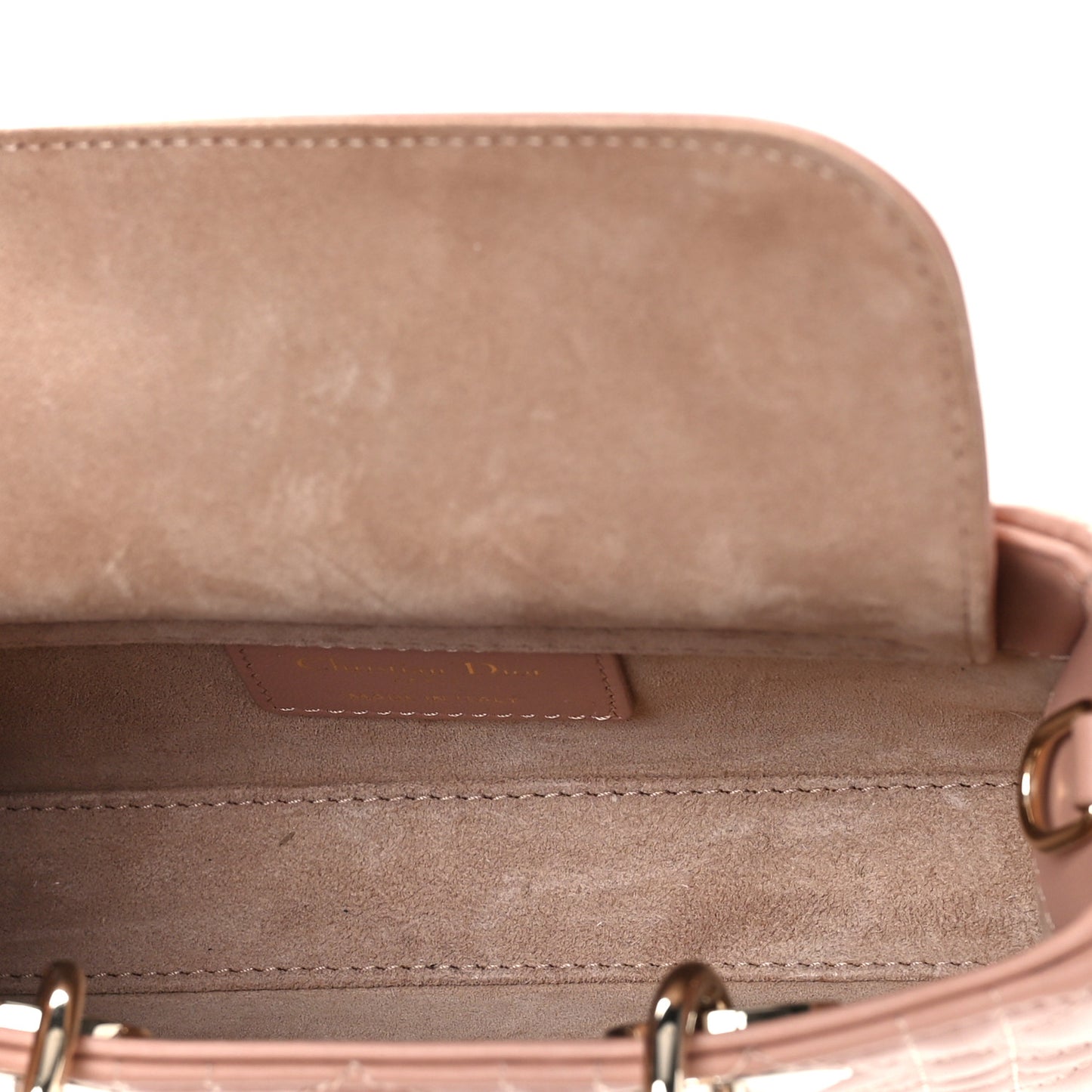 Lambskin Cannage Micro Lady D-Joy Rose De Vents