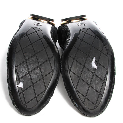 Chanel Elastic Ballerina Flats 40 Black 5 of 7