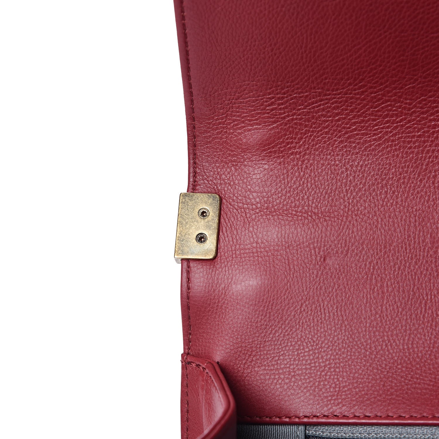 Chanel Calfskin Stitched New Medium Boy Flap Red 13 of 17