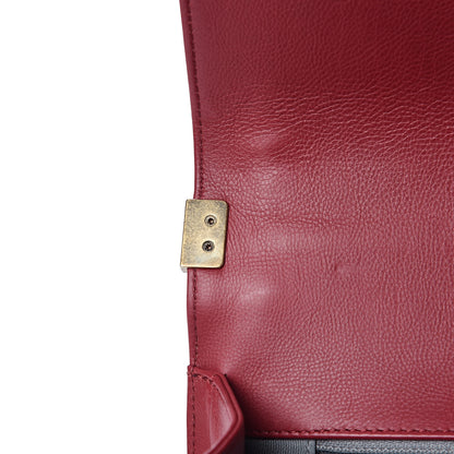 Chanel Calfskin Stitched New Medium Boy Flap Red 13 of 17