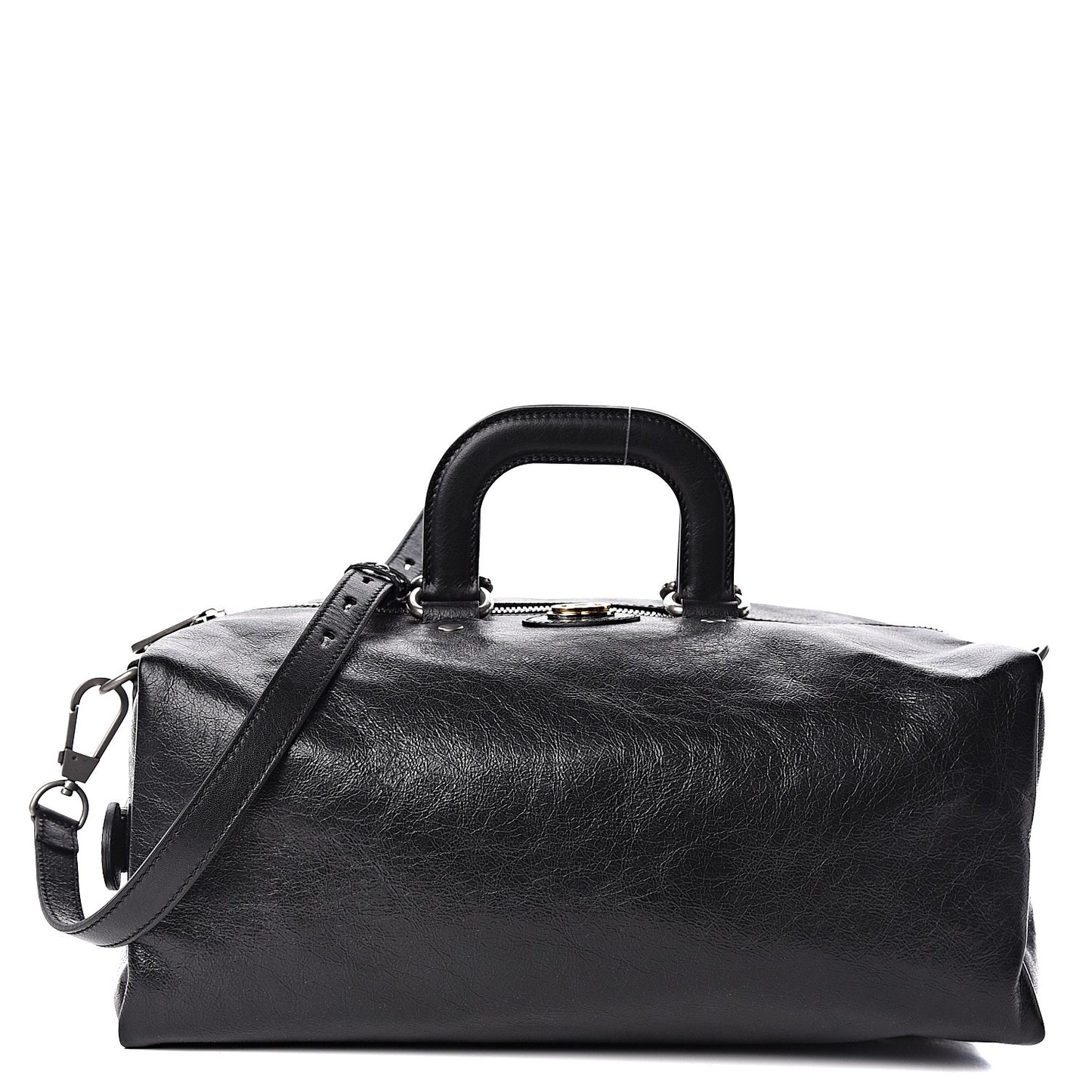 Fluffy Calfskin Morpheus Convertible Backpack Black