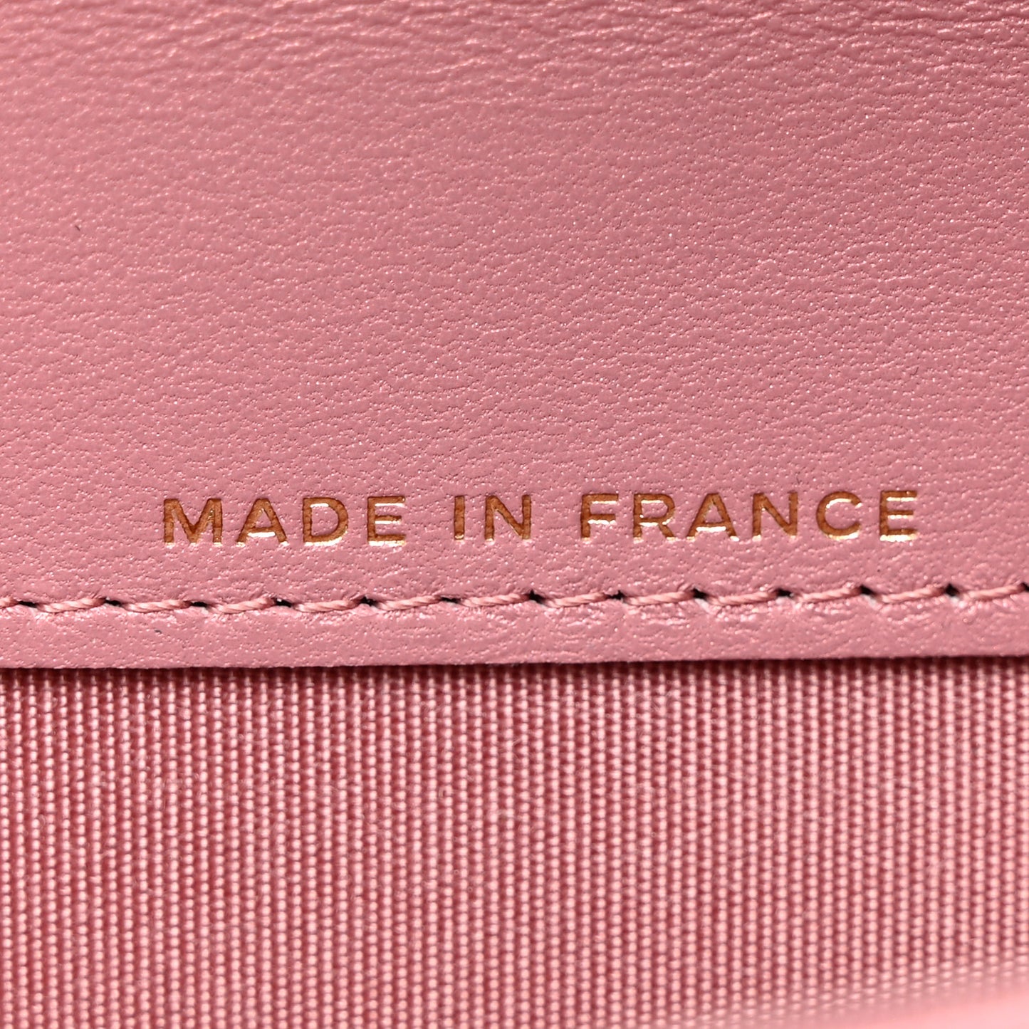 Metallic Lambskin Quilted Boy Card Holder Wallet Pink