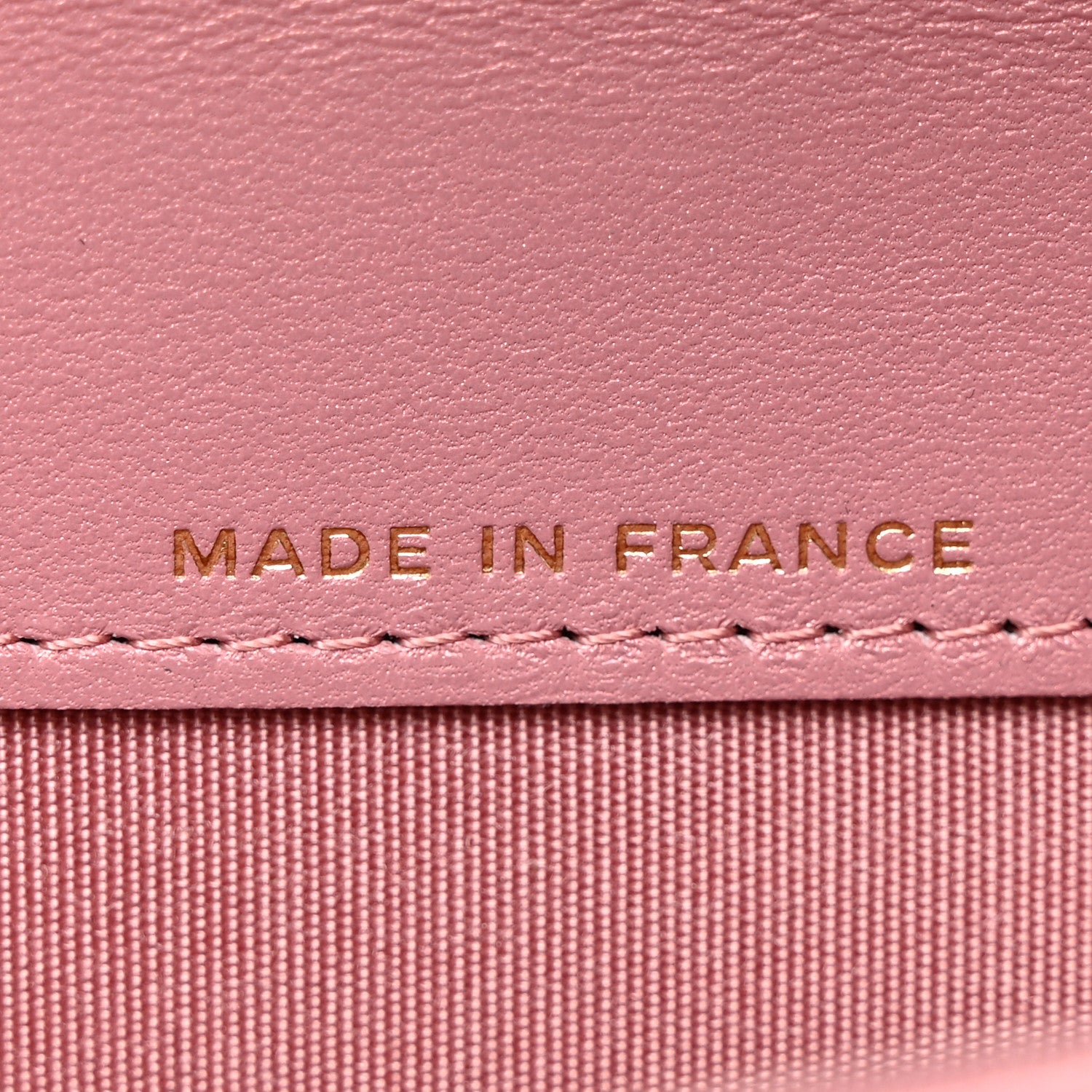 Chanel Metallic Lambskin Quilted Boy Card Holder Wallet Pink 7 of 11