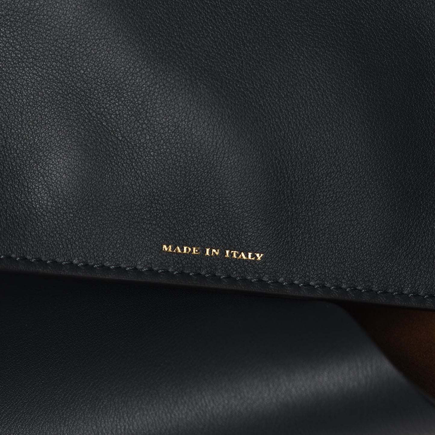 Calfskin Medium Grommet Detail Tote Dark Emerald