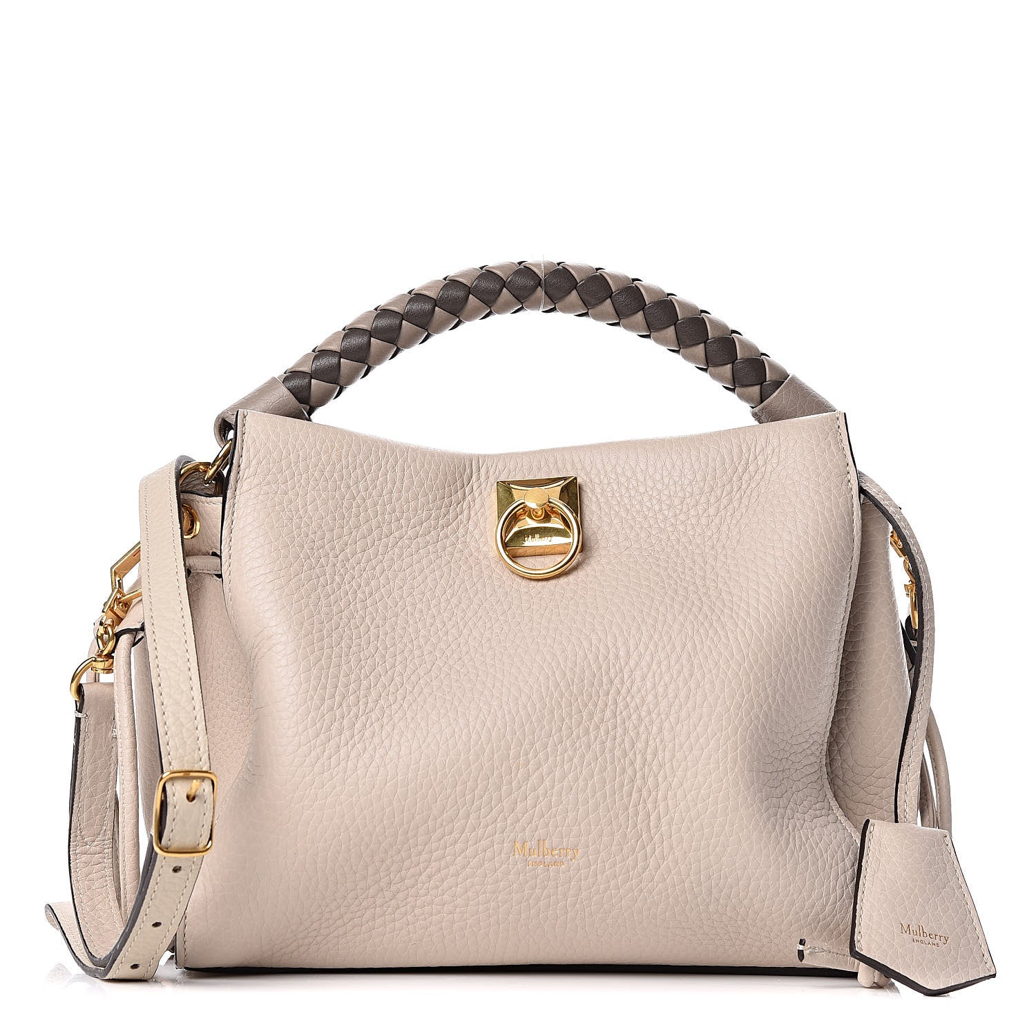 Mulberry Heavy Grain Small Iris Tote Chalk 1 of 9