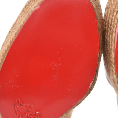 Christian Louboutin Praia 140 Platform Espadrilles 37 Tobacco 12 of 20