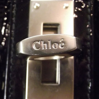 Chloe Patent Audra Large Tote Black 7 of 9