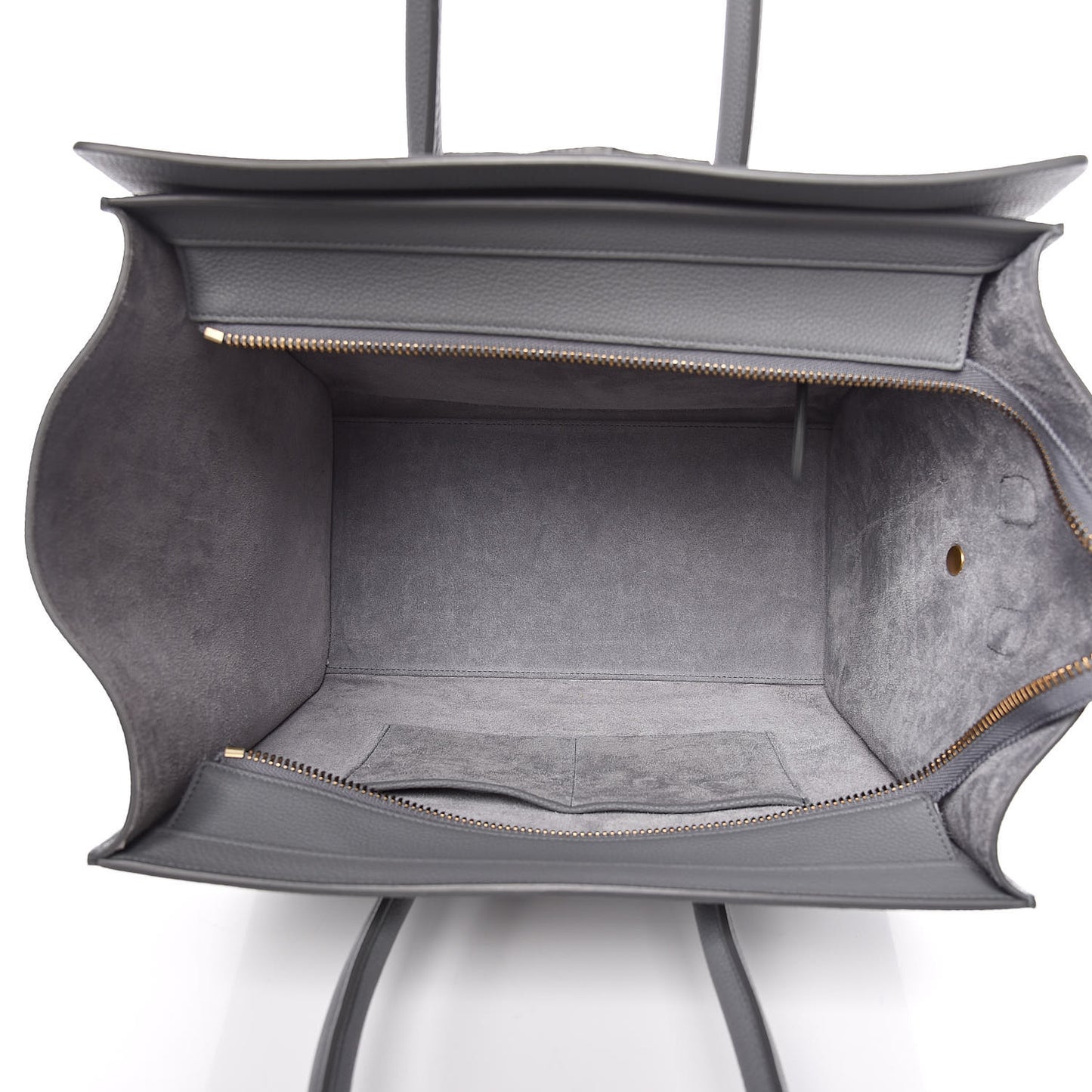 Drummed Calfskin Mini Luggage Kohl