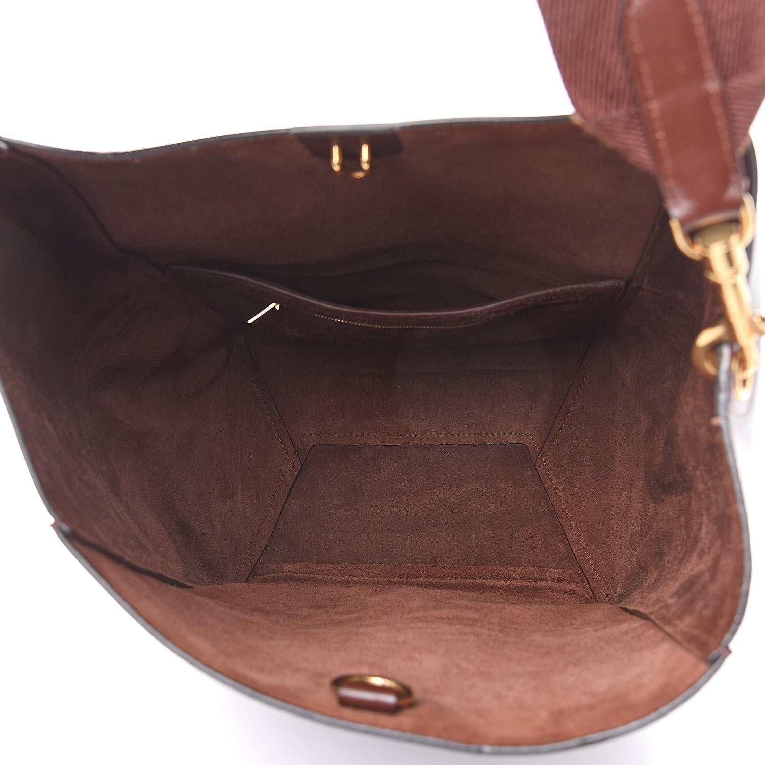 Celine Supersoft Calfskin Sangle Bucket Bag Burgundy 5 of 14