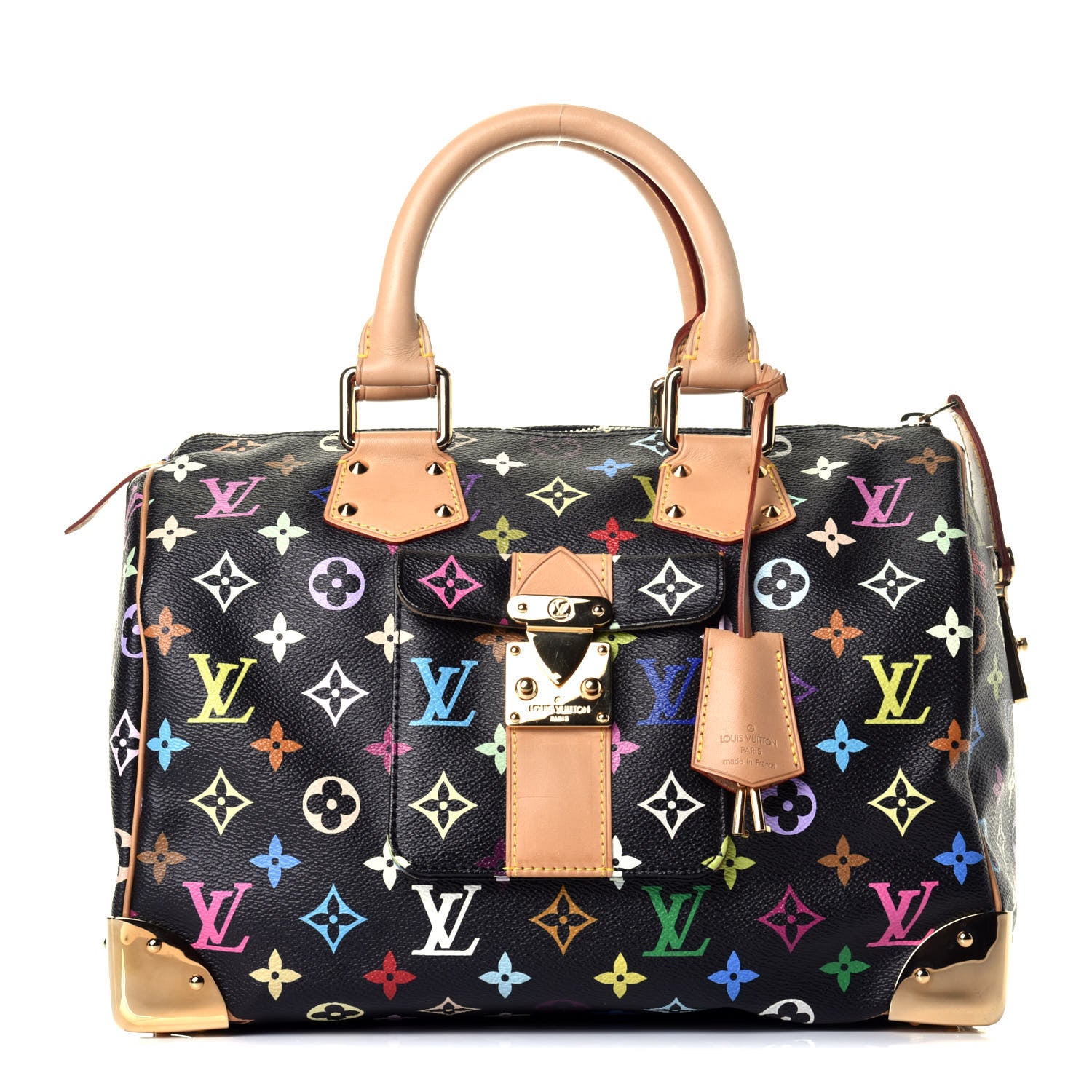 Louis Vuitton Monogram Multicolor Speedy 30 Black 1 of 8