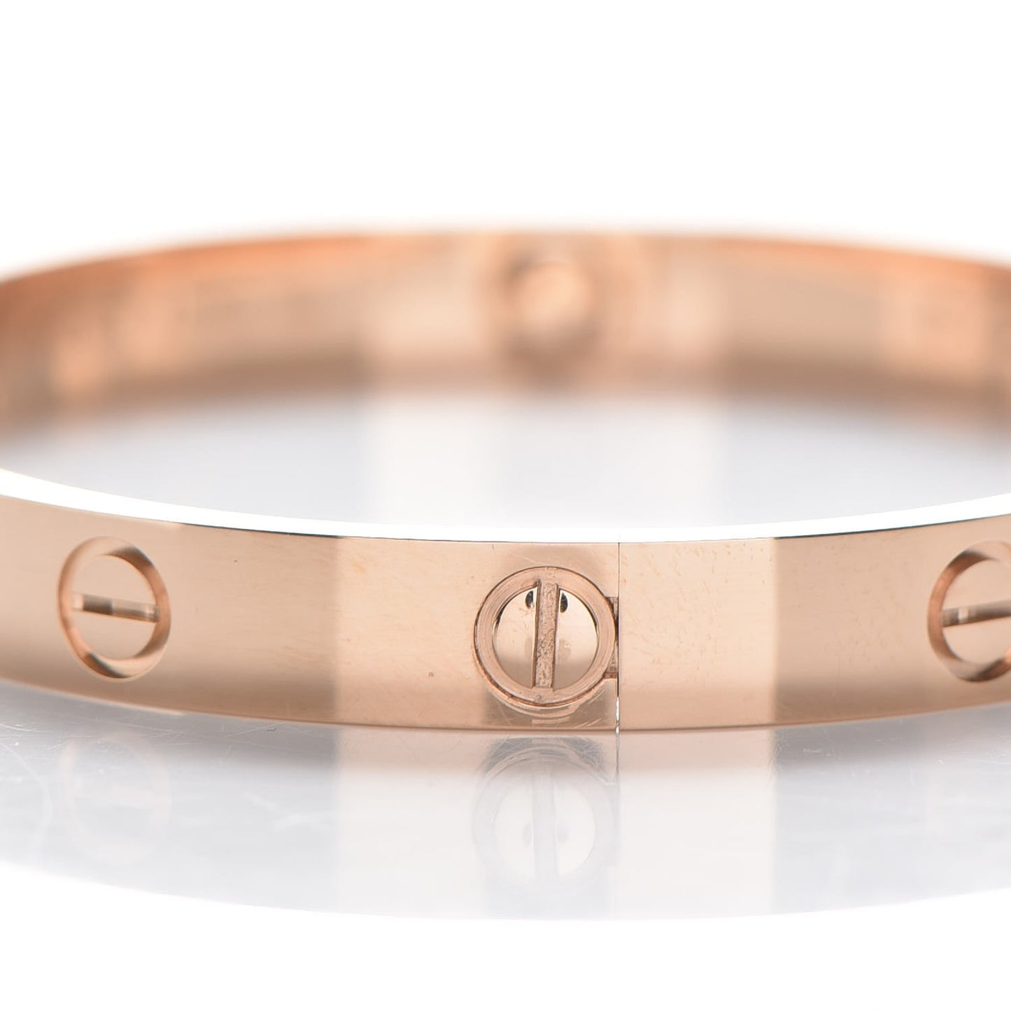 18K Pink Gold 4 Diamond LOVE Bracelet 17