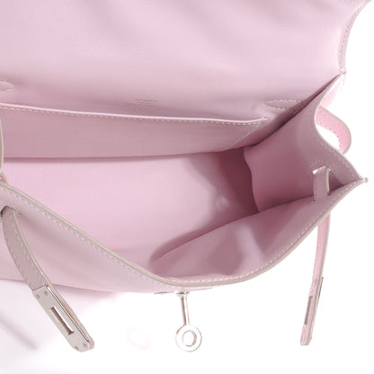 Hermes Swift Kelly Pochette Clutch Rose Dragee 9 of 10