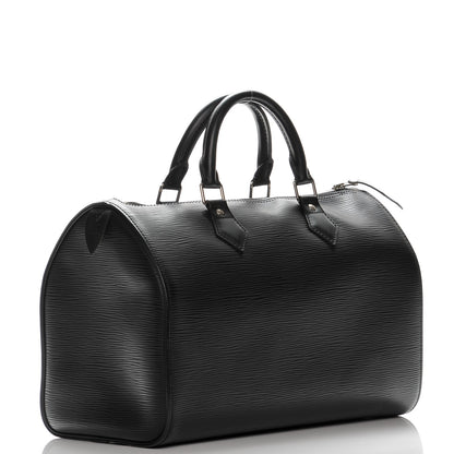 Louis Vuitton Epi Speedy 30 Black 3 of 6