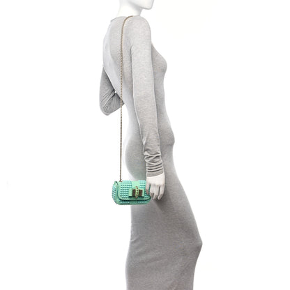 Christian Louboutin Patent Spiked Sweety Charity Crossbody Bag Opaline 2 of 10