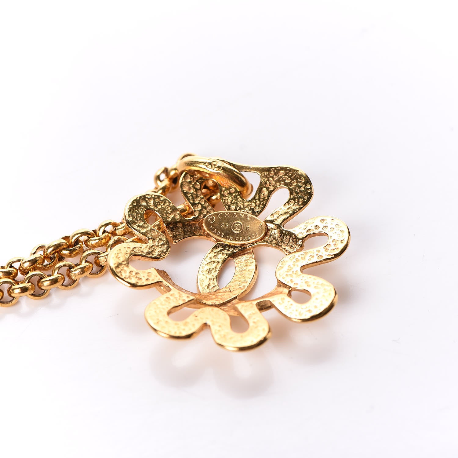 Chanel CC Pendant Necklace Gold 7 of 7
