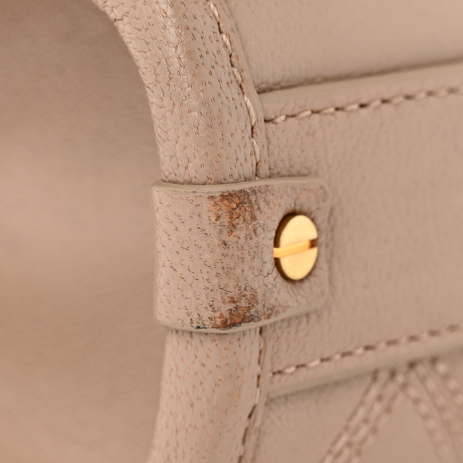 Saint Laurent Lambskin Quilted Mini Becky Chain Bag Gold Sand 11 of 13