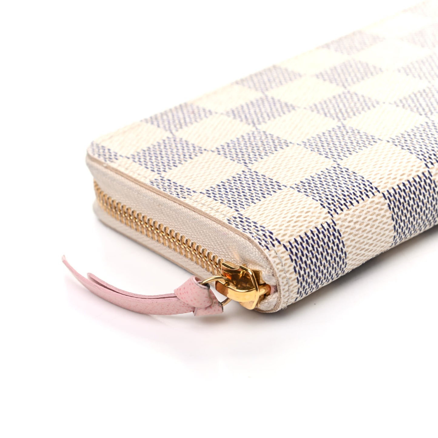 Damier Azur Clemence Wallet Rose Ballerine