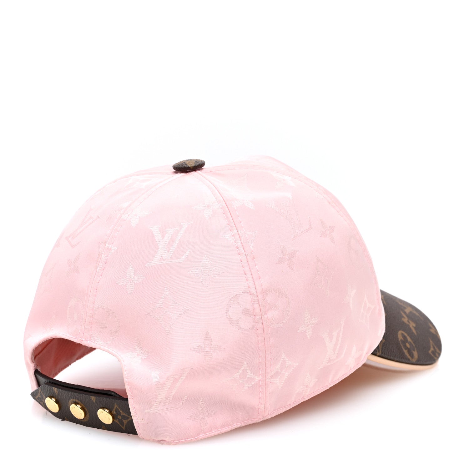 Louis Vuitton Polyester Silk Monogram LV Get Ready Cap L Pink 3 of 7