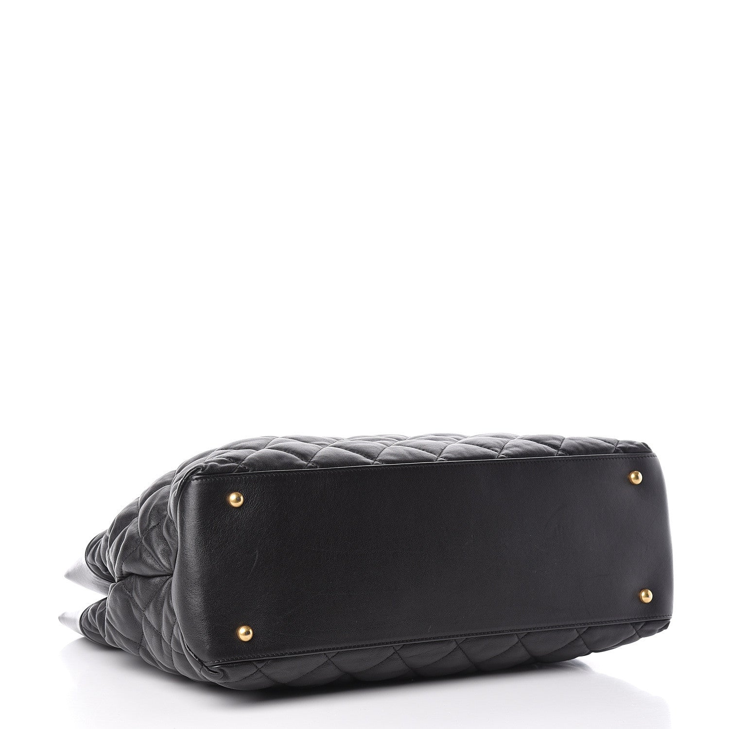 Chanel Calfskin Quilted Large Soft Elegance Tote Black 4 of 15