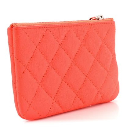 Chanel Goatskin Quilted Small Reissue Cosmetic Case Orange 3 of 8