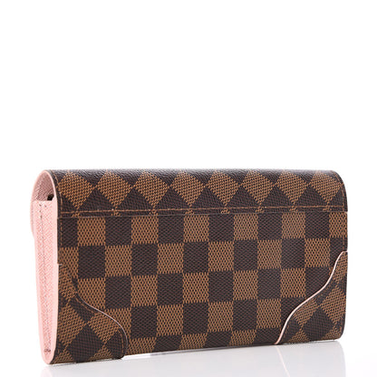 Louis Vuitton Damier Ebene Caissa Wallet Rose Ballerine 3 of 8