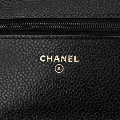 Chanel Caviar Quilted Wallet on Chain WOC Black 6 of 13