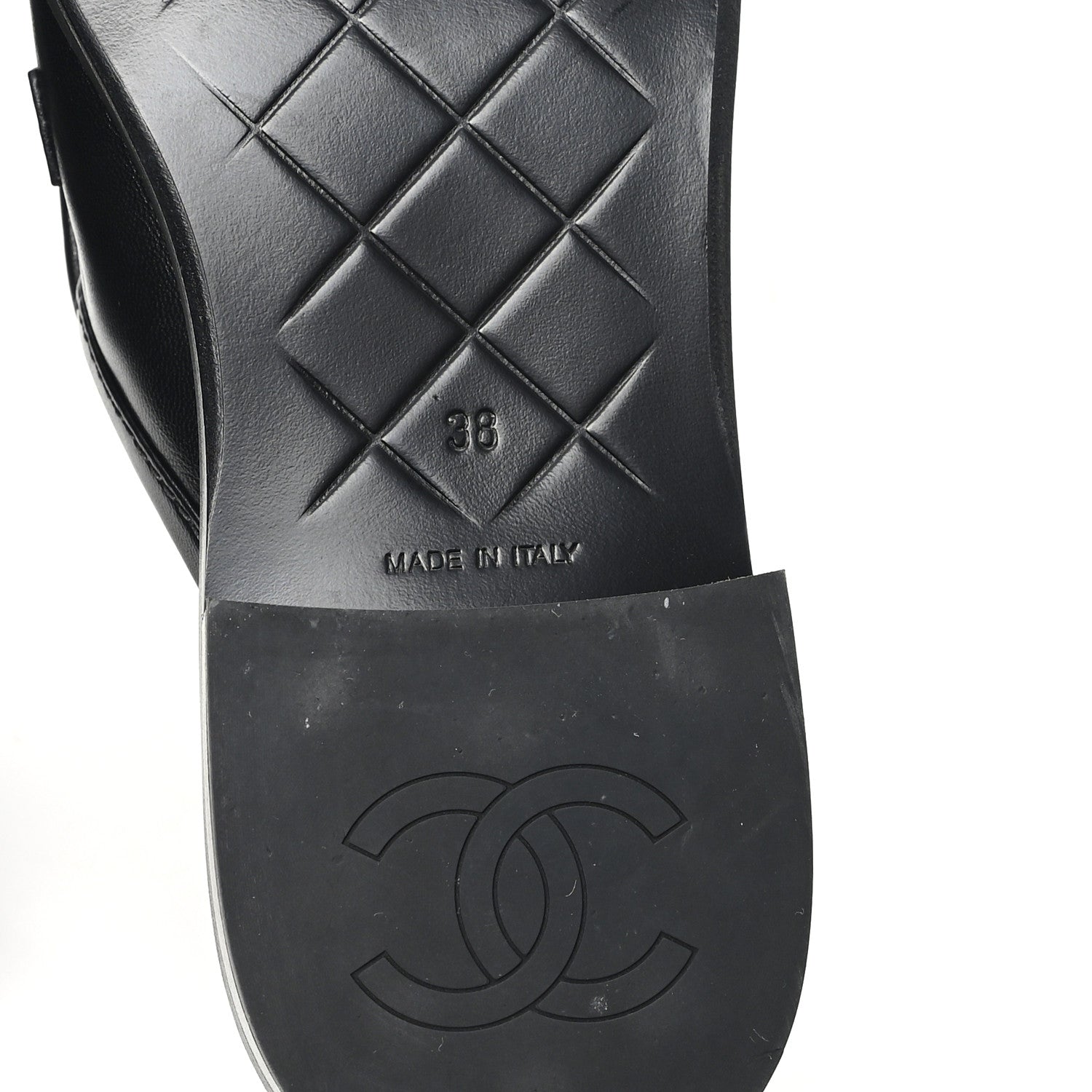Chanel Lambskin Quilted CC Turnlock Mules 38 Black 7 of 10