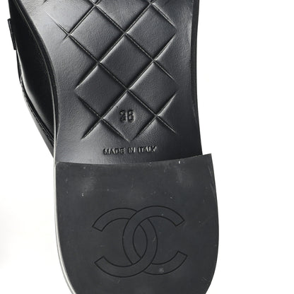 Chanel Lambskin Quilted CC Turnlock Mules 38 Black 7 of 10