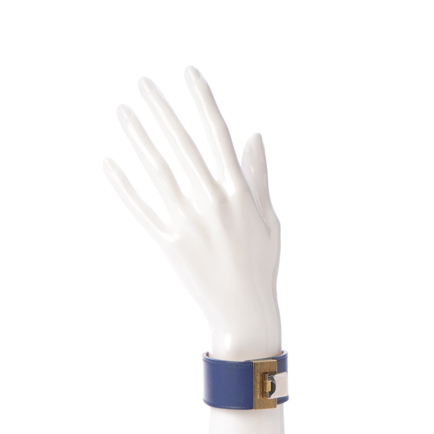 Calfskin Le Dix Bracelet Buckle Bracelet Bleu