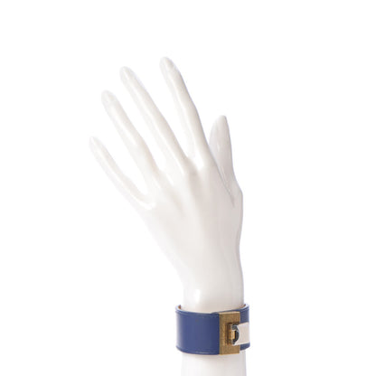 Balenciaga Calfskin Le Dix Bracelet Buckle Bracelet Bleu 2 of 6