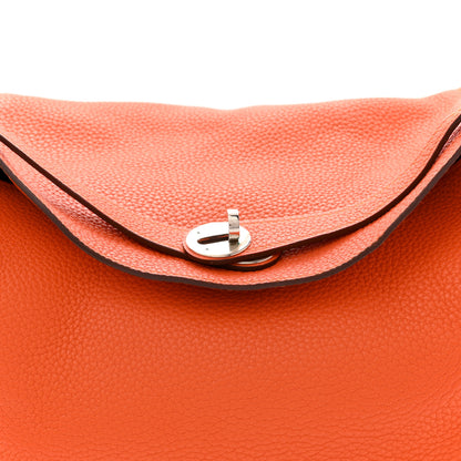 Hermes Taurillon Clemence Lindy 34 Orange 8 of 11