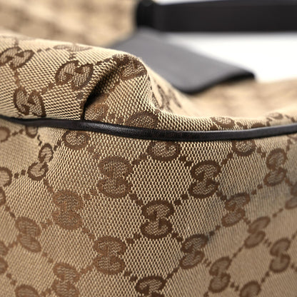Gucci Monogram Web Medium Dressage Hobo Dark Brown 11 of 13