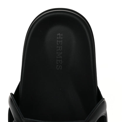Hermes Nappa Womens Extra Sandals 35.5 Black 7 of 9