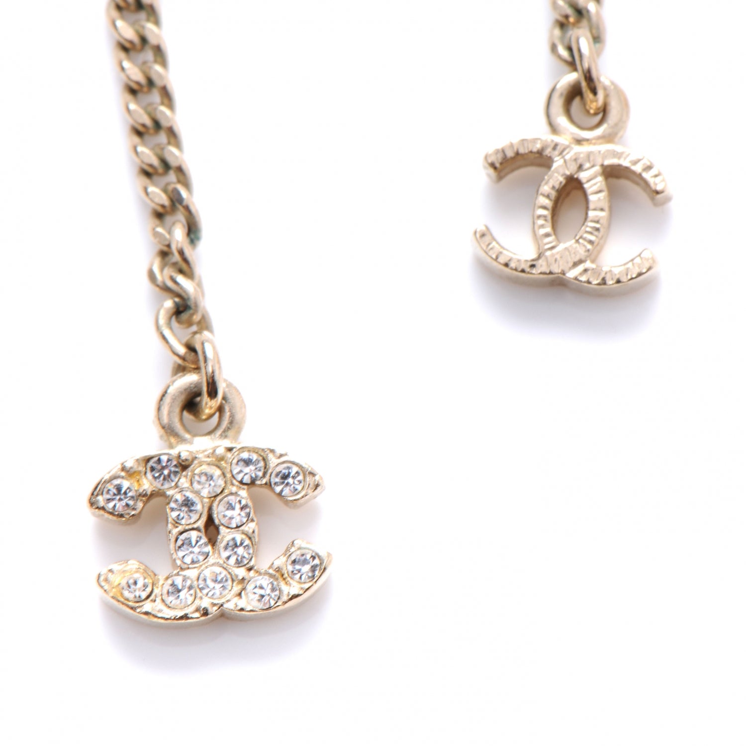 Chanel Classic CC Long Irregular Pearl Necklace Gold 6 of 7
