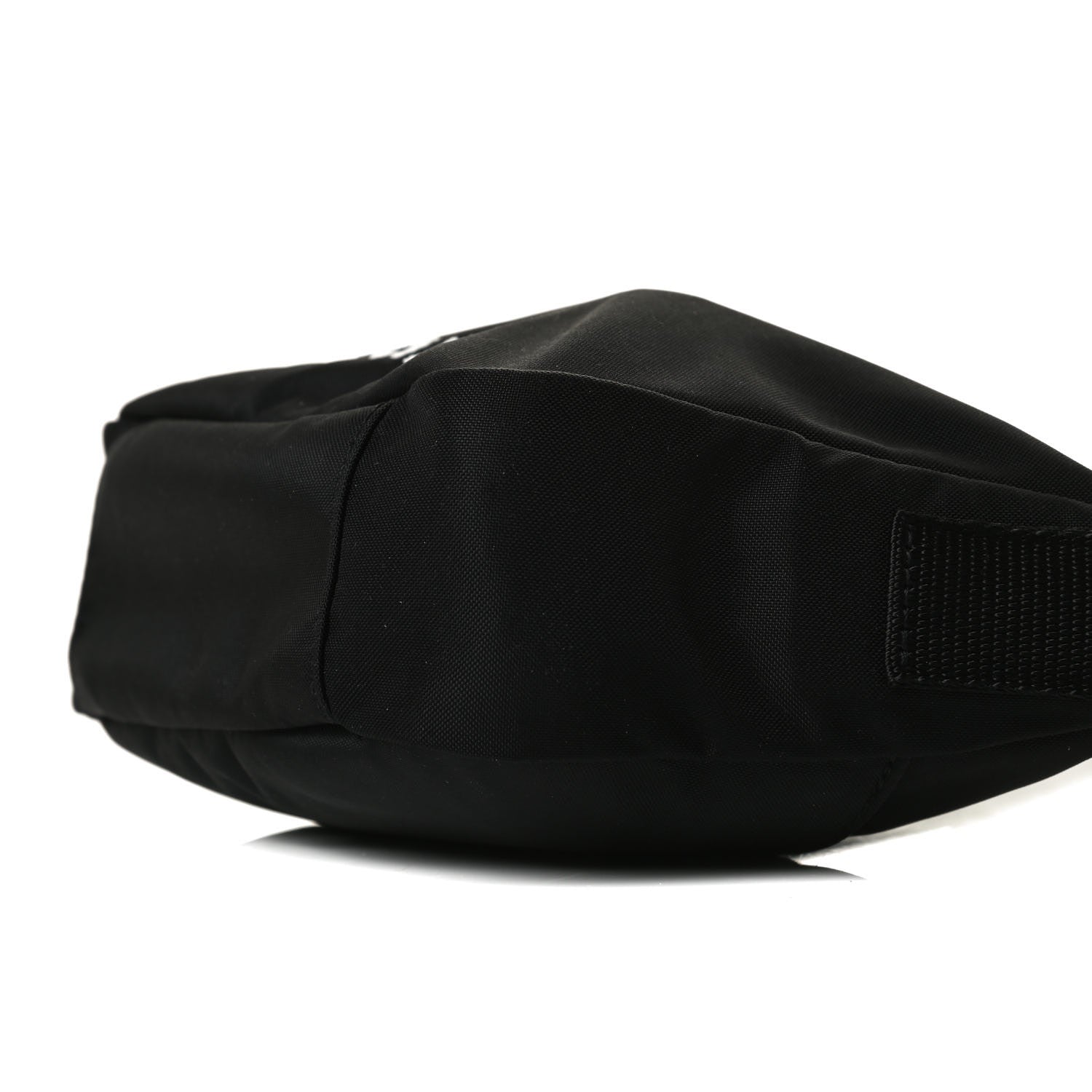 Balenciaga Recycled Sport Nylon Logo Embroidered Wheel Sling Bag Black White 10 of 12