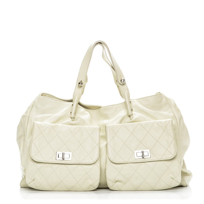 Chanel Caviar Pocket In The City Tote Ivory 1 of 9