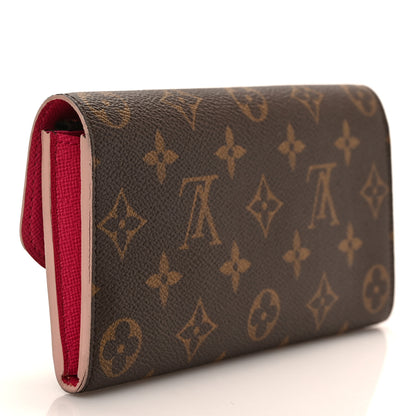 Louis Vuitton Monogram Bloom Flower Emilie Wallet 3 of 6