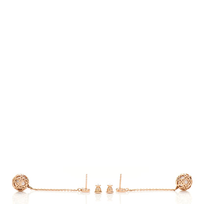 Christian Dior Pearl Secret Cannage Mise En Dior Tribales Dangle Earrings Rose Gold 3 of 3