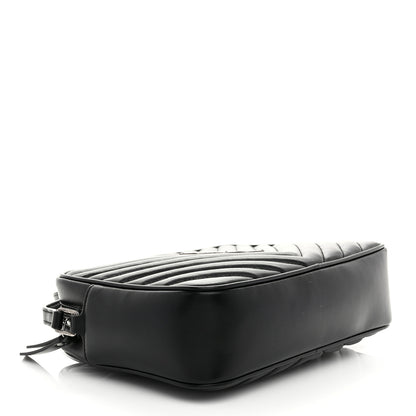 Saint Laurent Calfskin Matelasse Monogram Lou Camera Bag Black 4 of 10
