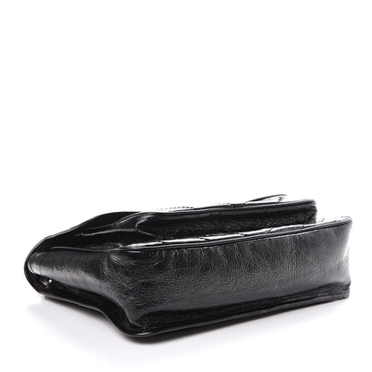 Saint Laurent Crinkled Calfskin Matelasse Monogram Large Niki Chain Satchel Black 3 of 9
