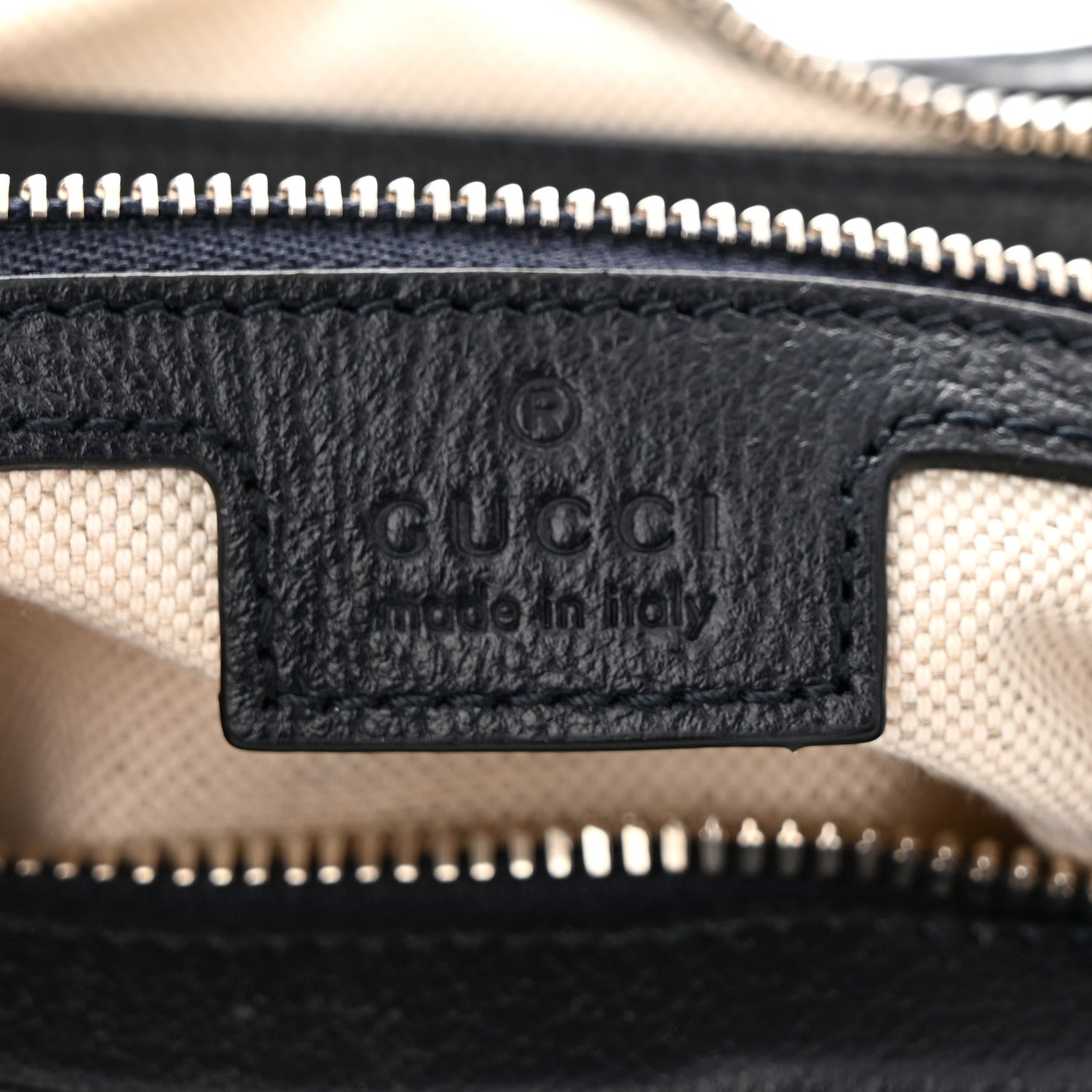 Gucci GG Supreme Monogram Textured Calfskin Web Large Attache Shoulder Bag Beige Blue 6 of 11