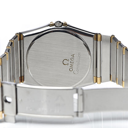 Omega Stainless Steel 18K Yellow Gold 33mm Constellation Chrono Quartz Watch Champagne 396.1070 6 of 6