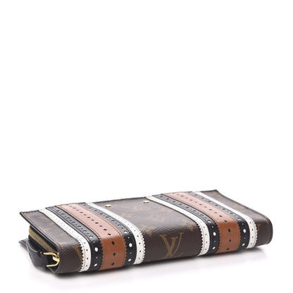 Louis Vuitton Monogram Brogue Steamer Zippy Wallet Brown 4 of 8