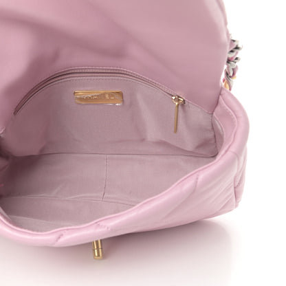 Chanel Lambskin Quilted Medium Chanel 19 Flap Light Pink 5 of 10