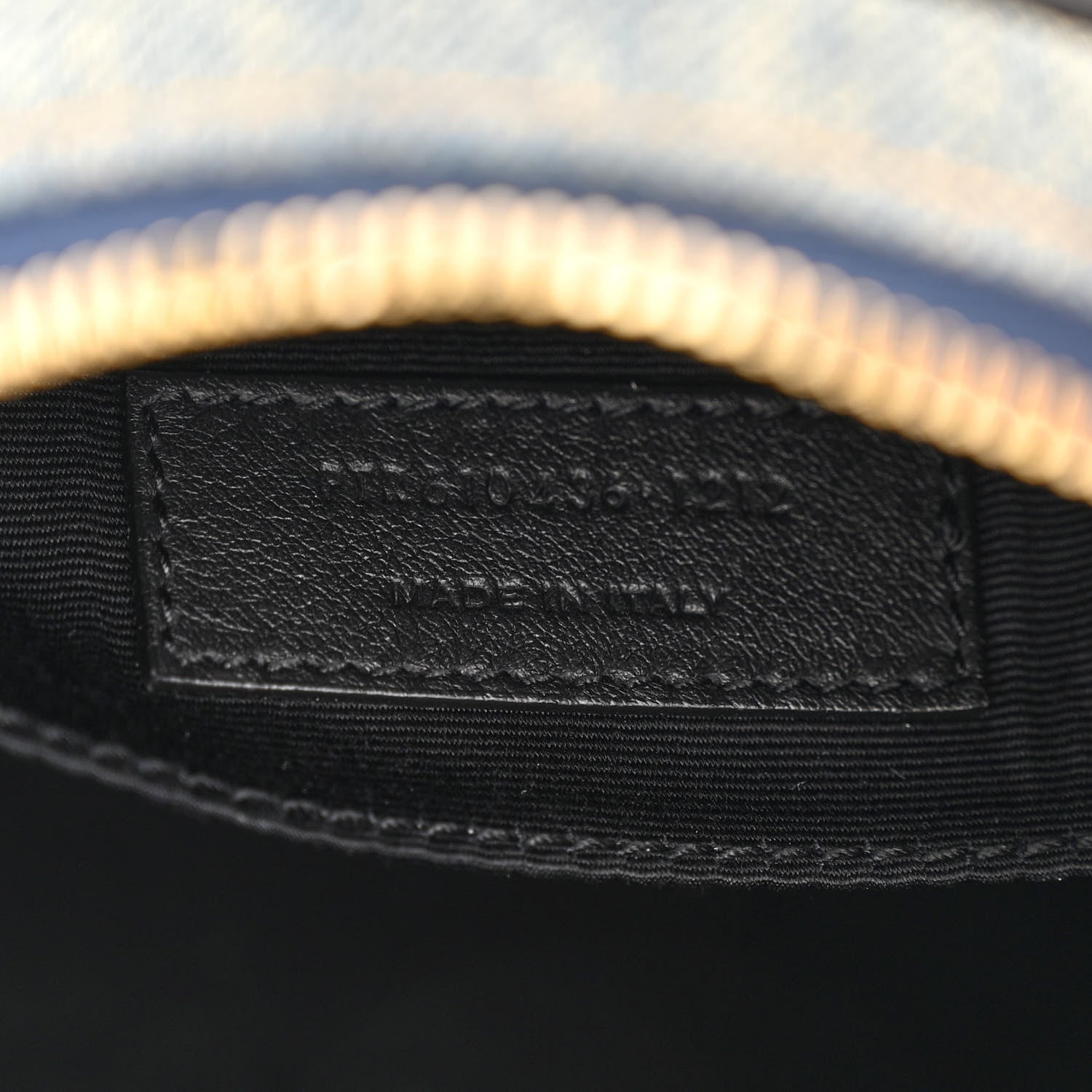 Saint Laurent Denim Quilted Monogram Round Crossbody Bag Rodeo Blue 7 of 13