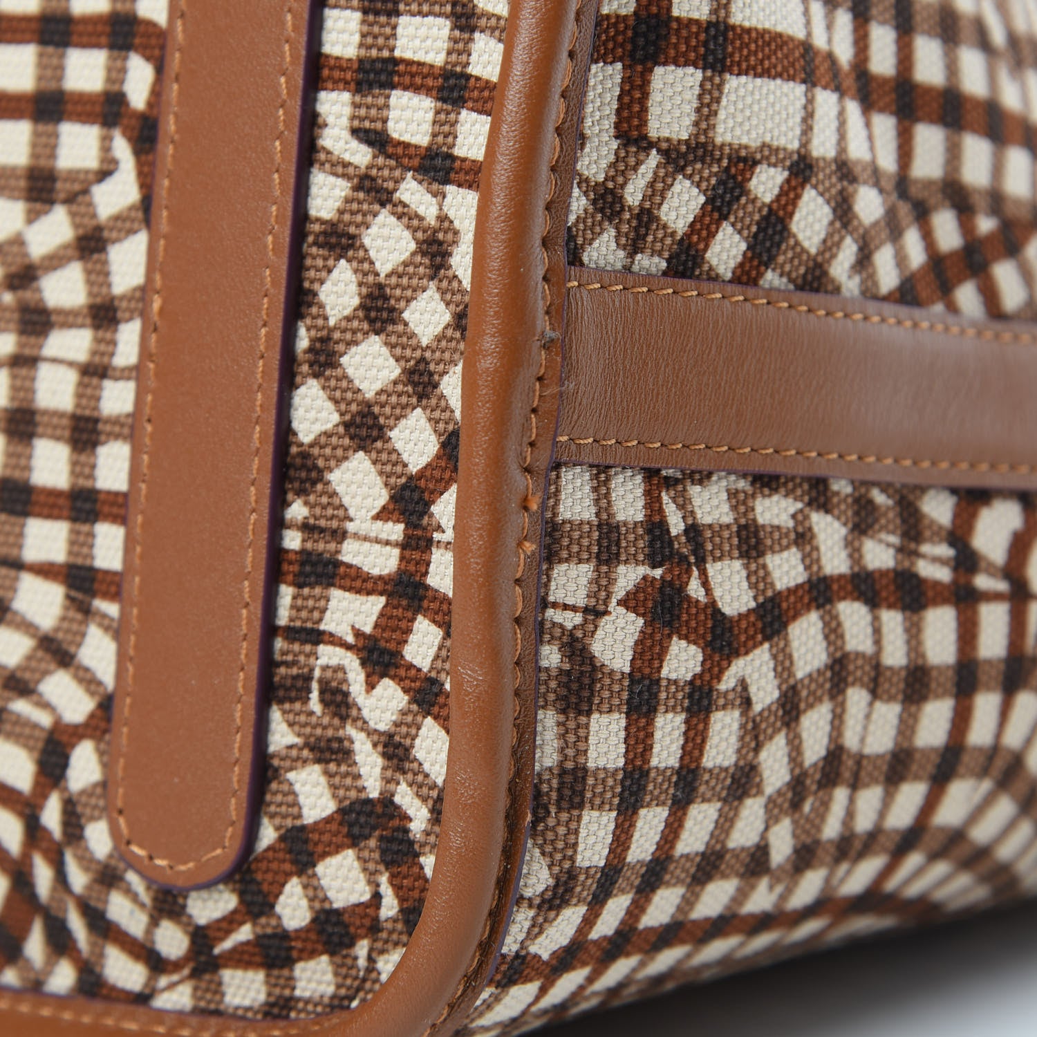 MCM Visetos Medium Liz Reversible Shopper Tote Cognac 16 of 16