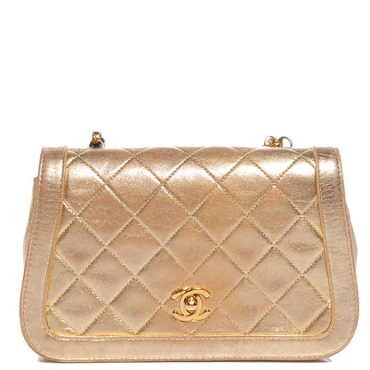 Chanel Lambskin Quilted Small Flap Gold 1 of 7